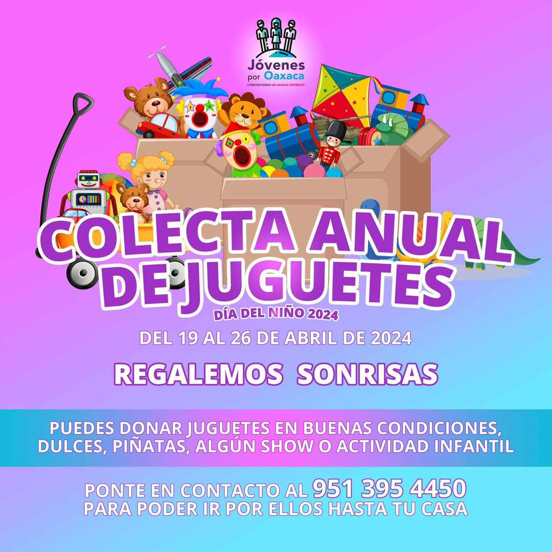 Participa en la Colecta Anual de Juguetes Día del Niño 2024